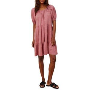 Women's Layered Short Sleeve Transformation Dress